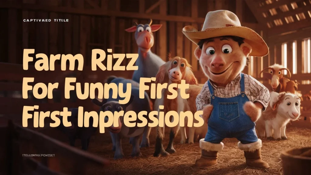 Farm Rizz for Funny First Impressions