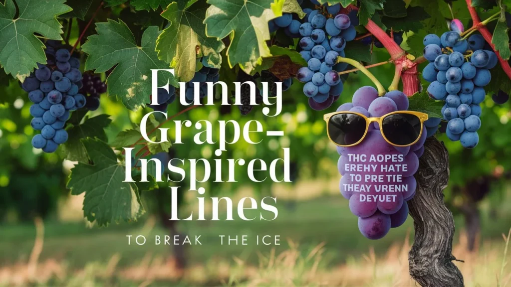 Funny Grape-Inspired Lines to Break the Ice