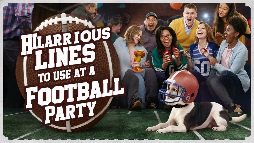 Hilarious Lines To Use At A Football Party