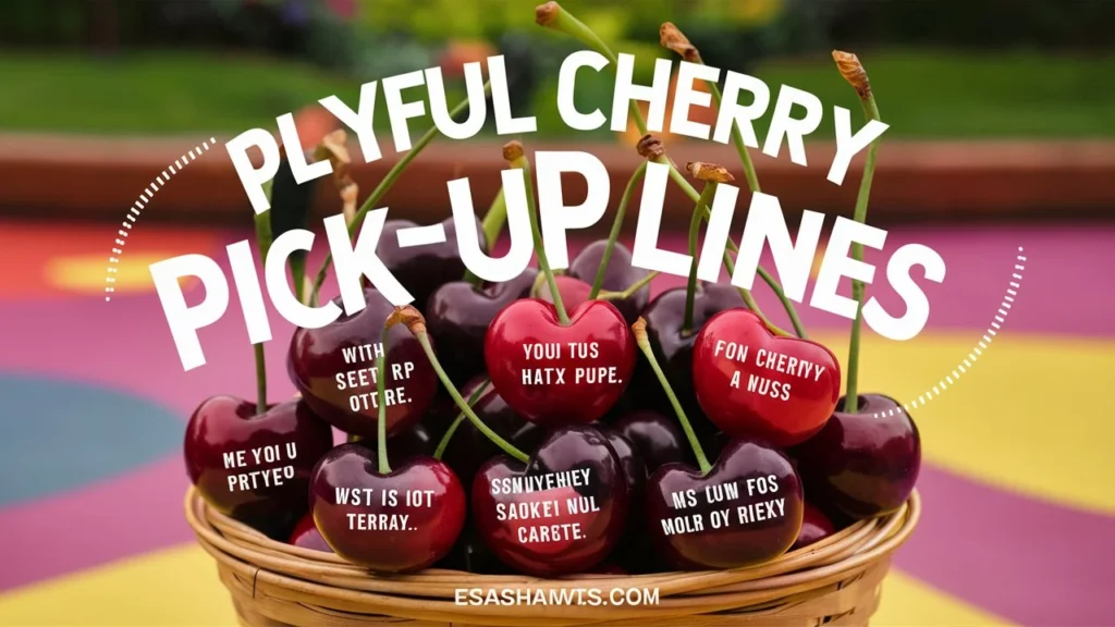 Playful Cherry Pick-Up Lines For A Fun Vibe