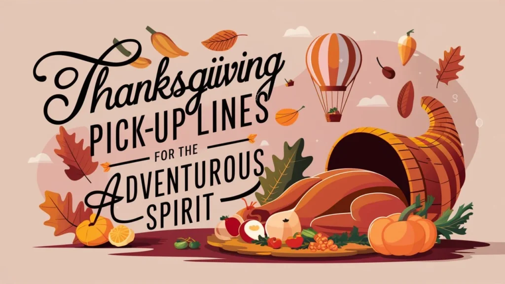 Thanksgiving Pick-Up Lines for the Adventurous Spirit