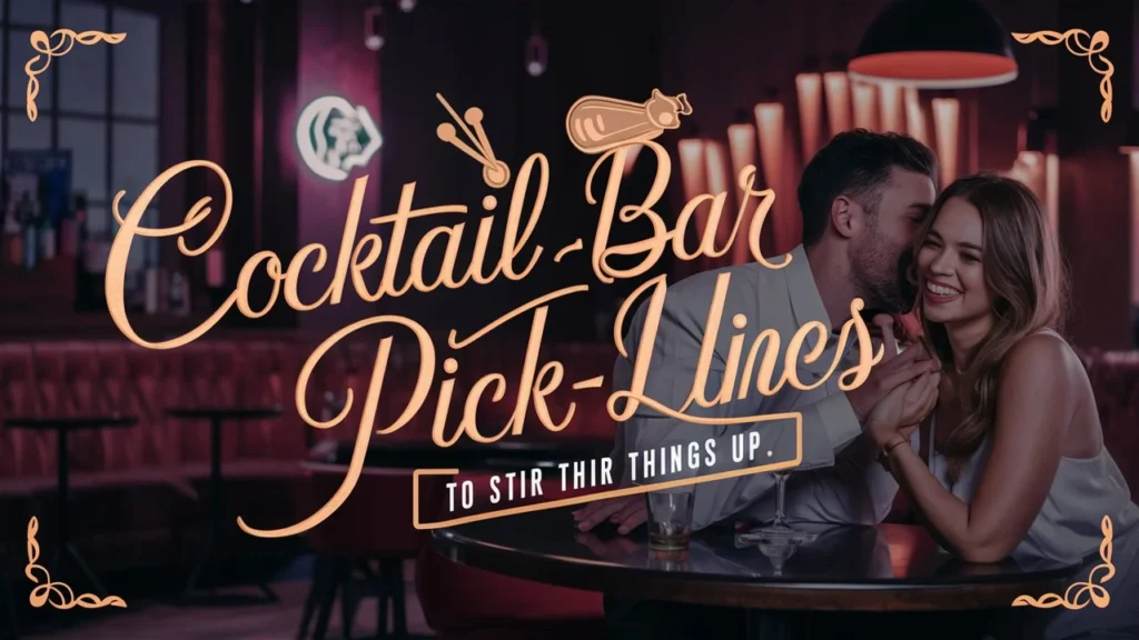 Cocktail Bar Pick-Up Lines to Stir Things Up