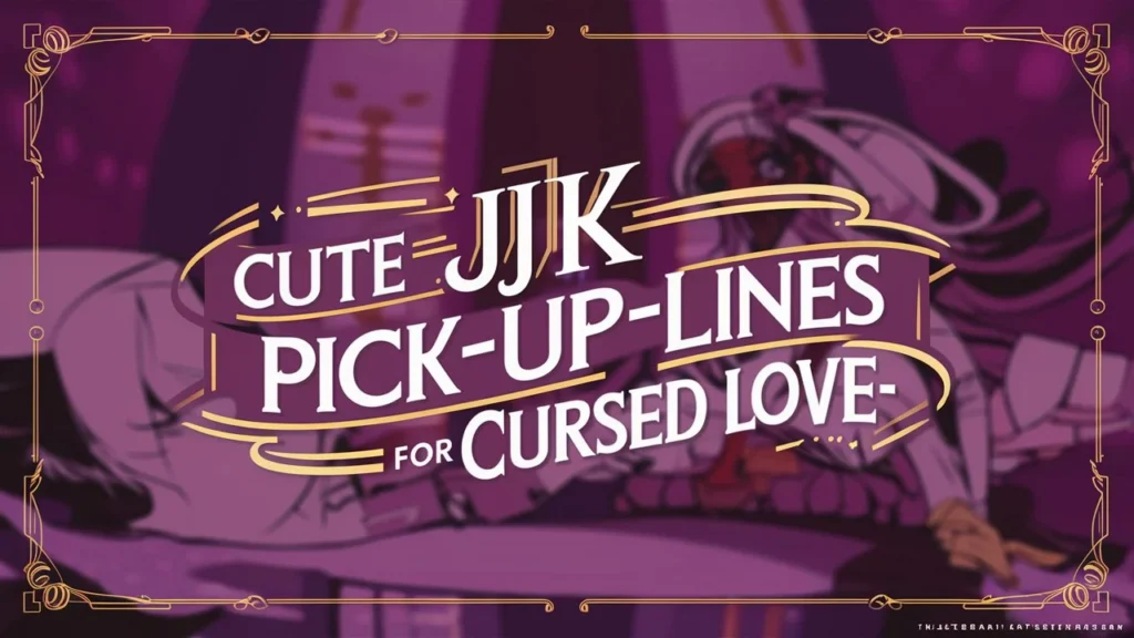 Cute JJK Pick-Up Lines for Cursed Love